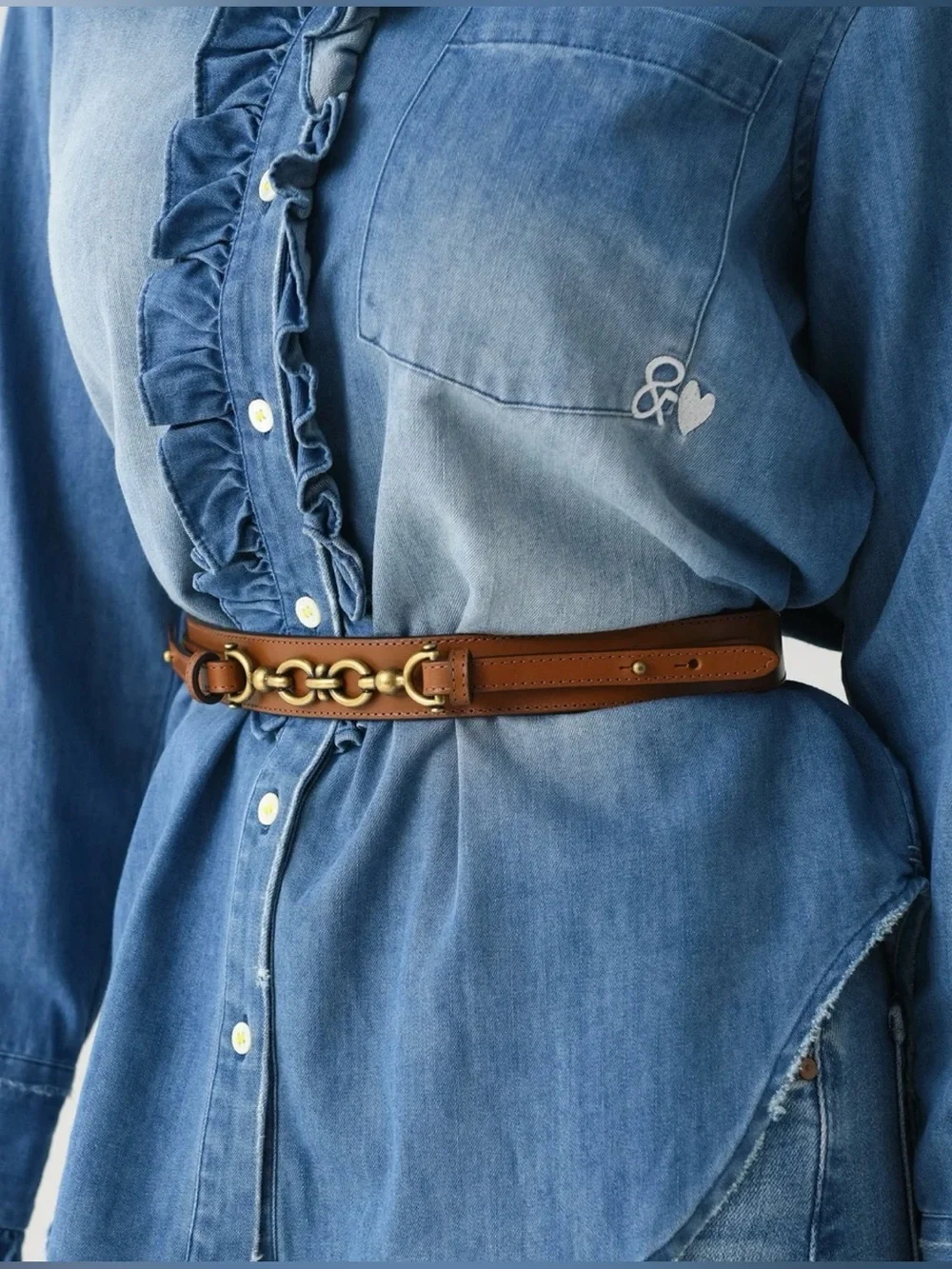 Frame Denim 🐎✨ Women’s Equestrian Belt in Cognac